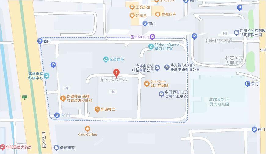 Chengdu office location map