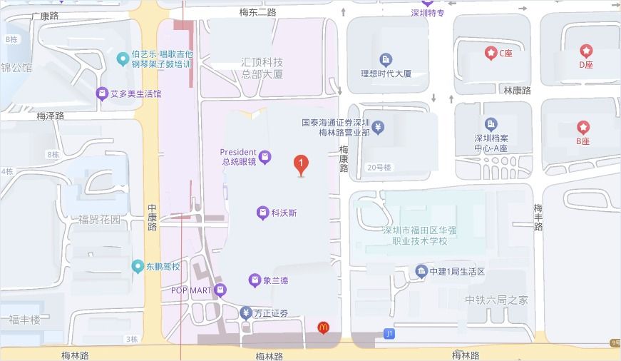 Shenzhen office location map